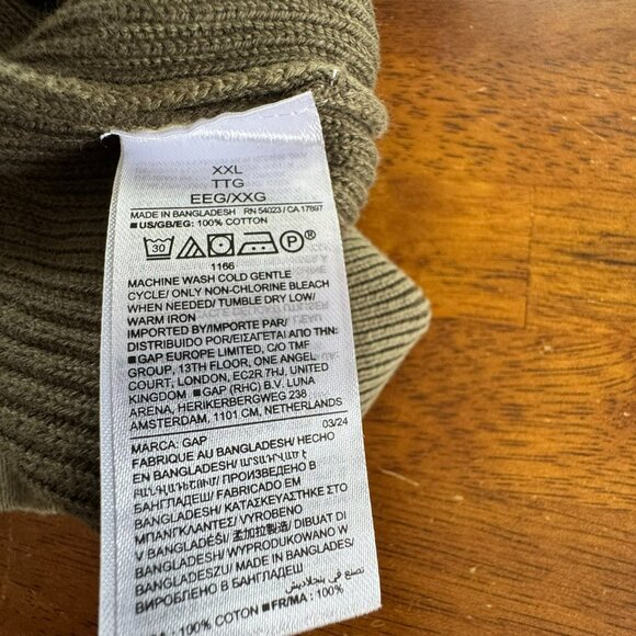 Gap Green cotton Sweater - Picture 3 of 10